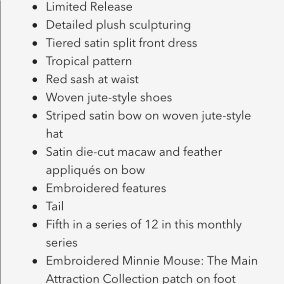 Disney Minnie Mouse May Main Attraction Plush - Picture 8 of 9